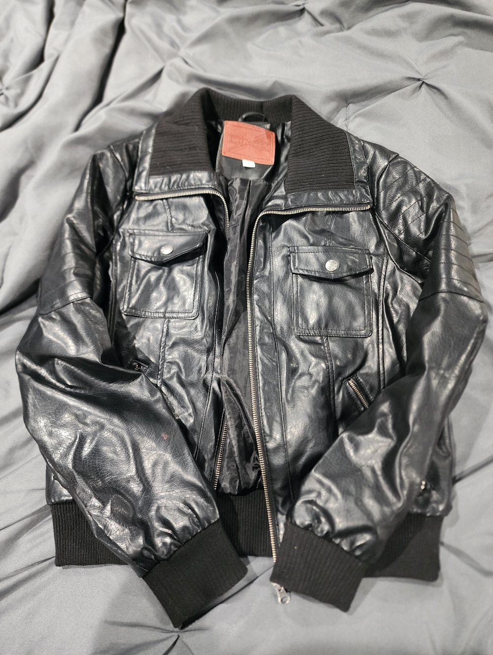 Black Pleather Jacket